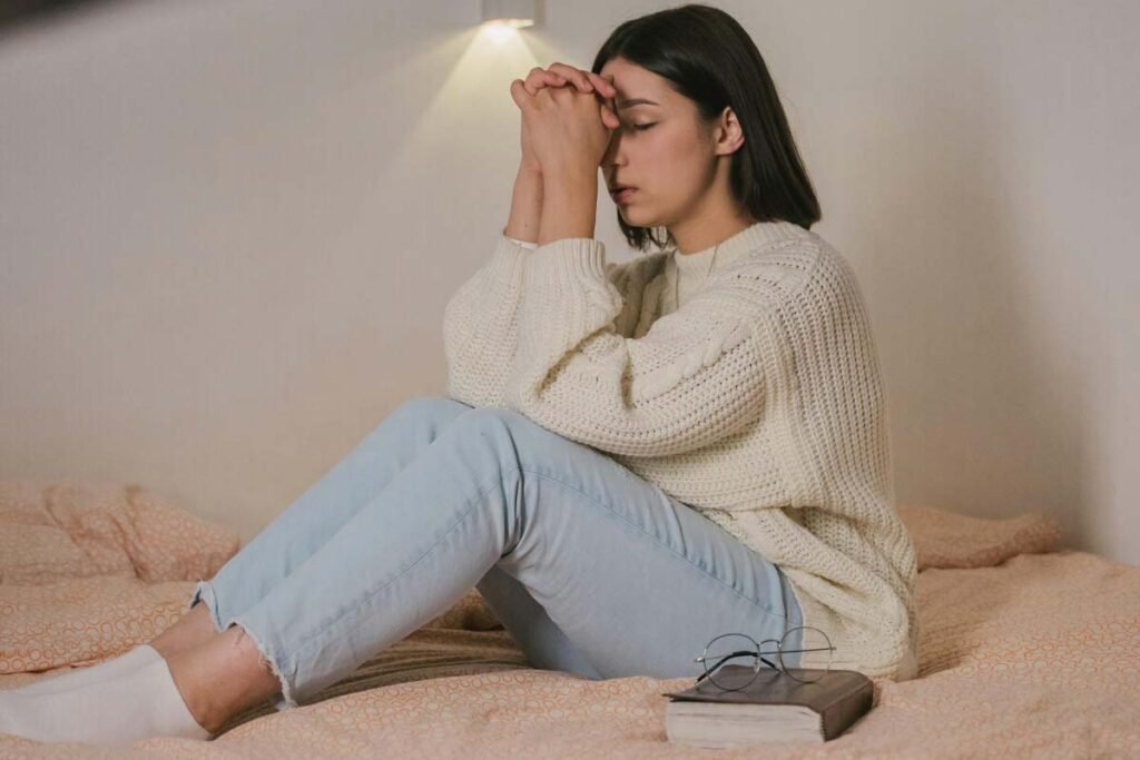 Woman praying